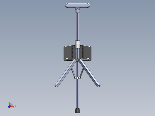拐杖椅模型前视缩略图