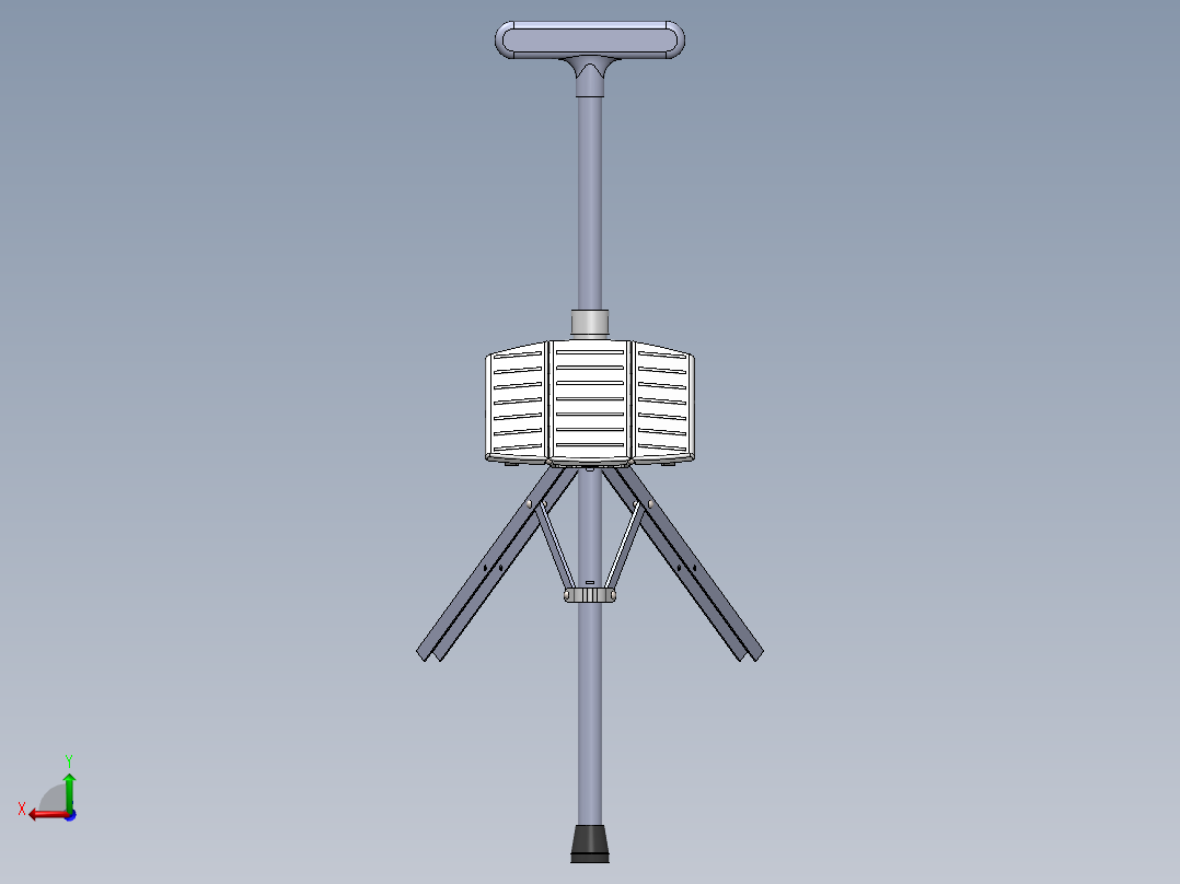 拐杖椅模型后视图