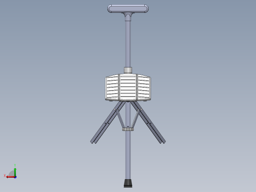 拐杖椅模型后视缩略图