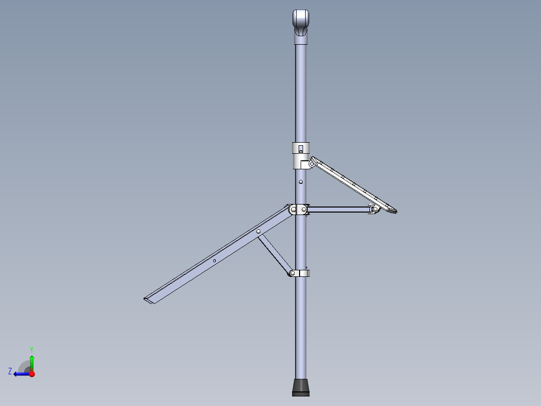 拐杖椅模型右视图