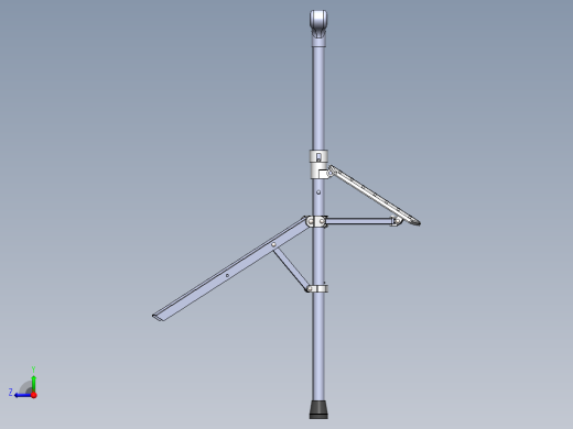 拐杖椅模型右视缩略图