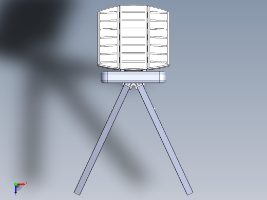 拐杖椅模型俯视缩略图