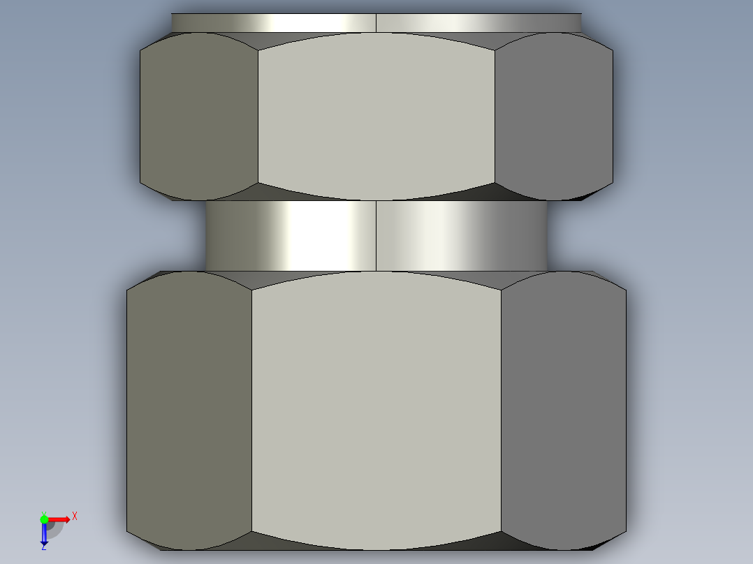 卡套式工业通用硬管接头24_gbu-s俯视图