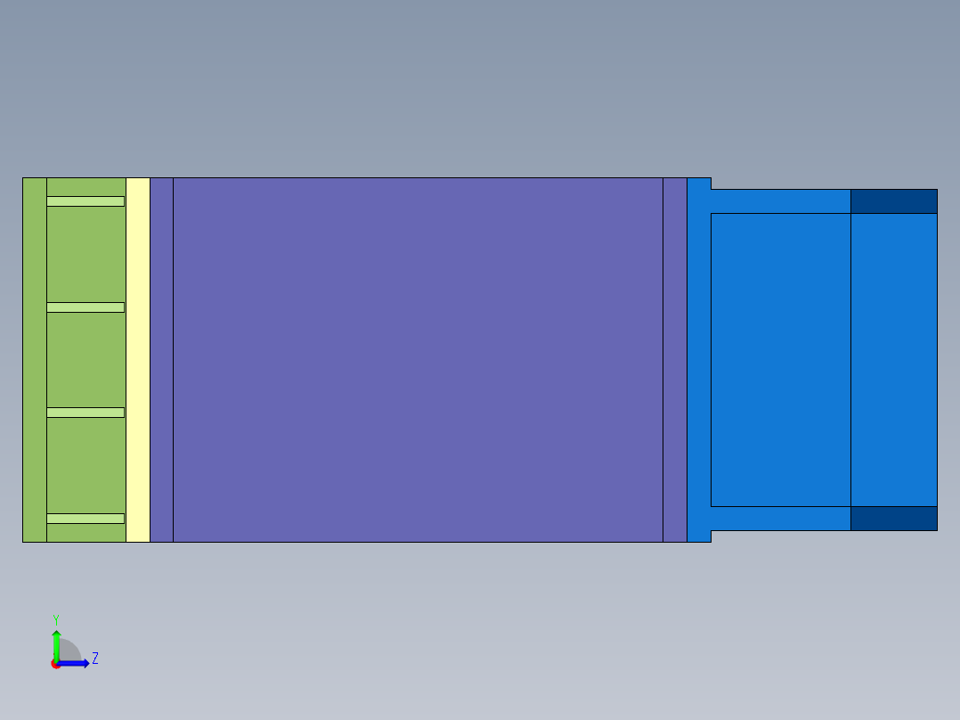 精密连杆自动平衡裁断机左视图