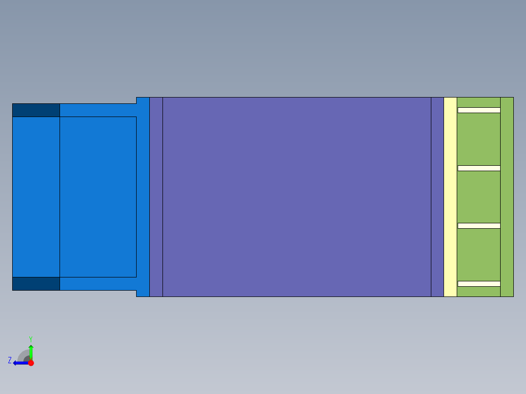 精密连杆自动平衡裁断机右视图
