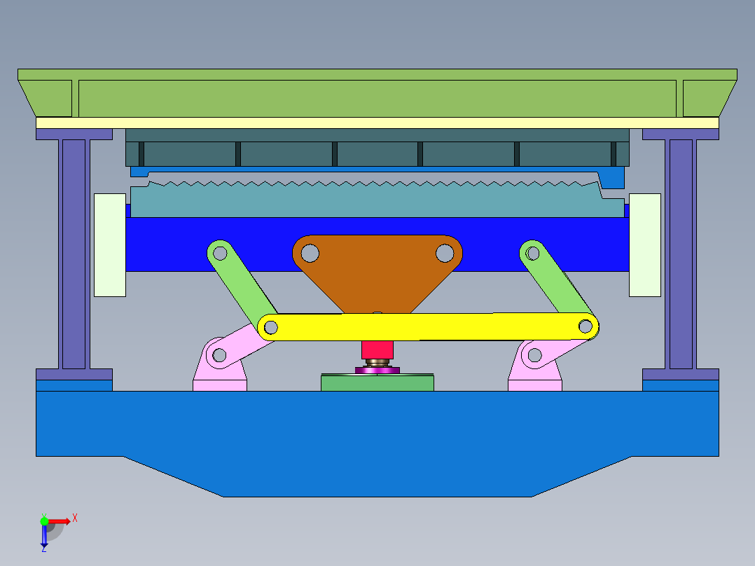 精密连杆自动平衡裁断机俯视图