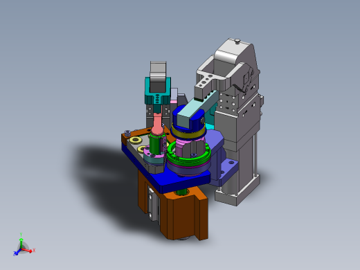 复合机构--插销+压紧+定位