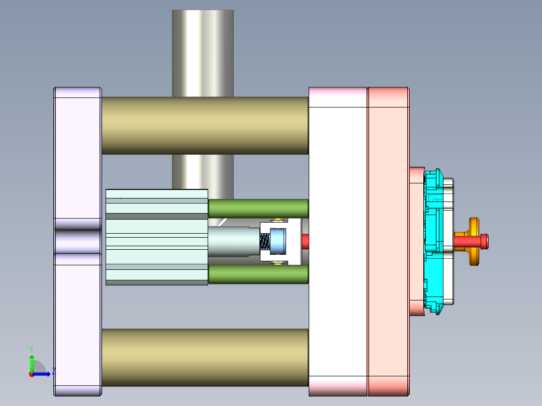 X2-CNC9笔记本CNC工装夹具三维模型-1104左视图