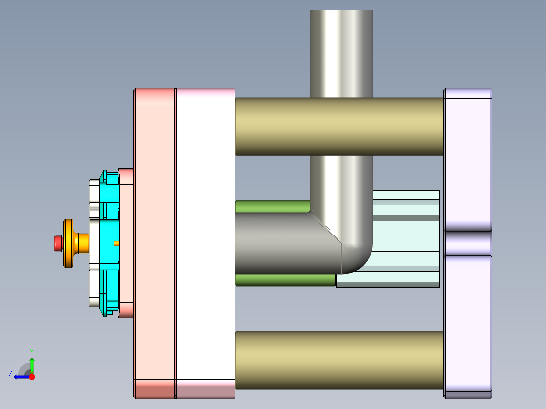 X2-CNC9笔记本CNC工装夹具三维模型-1104右视图