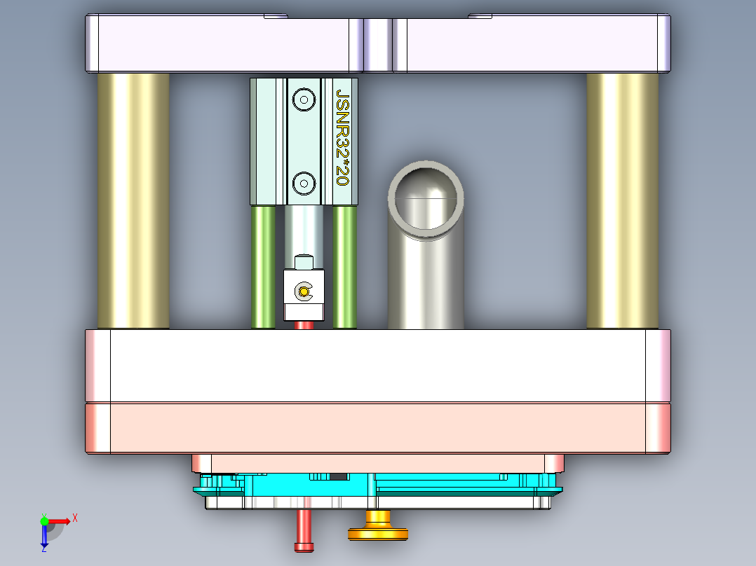 X2-CNC9笔记本CNC工装夹具三维模型-1104俯视图