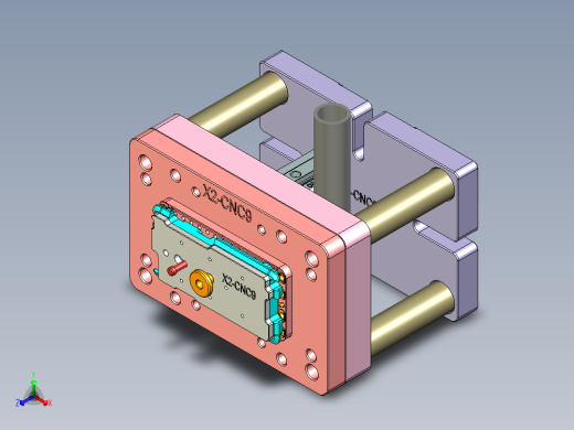X2-CNC9笔记本CNC工装夹具三维模型-1104正等轴测缩略图
