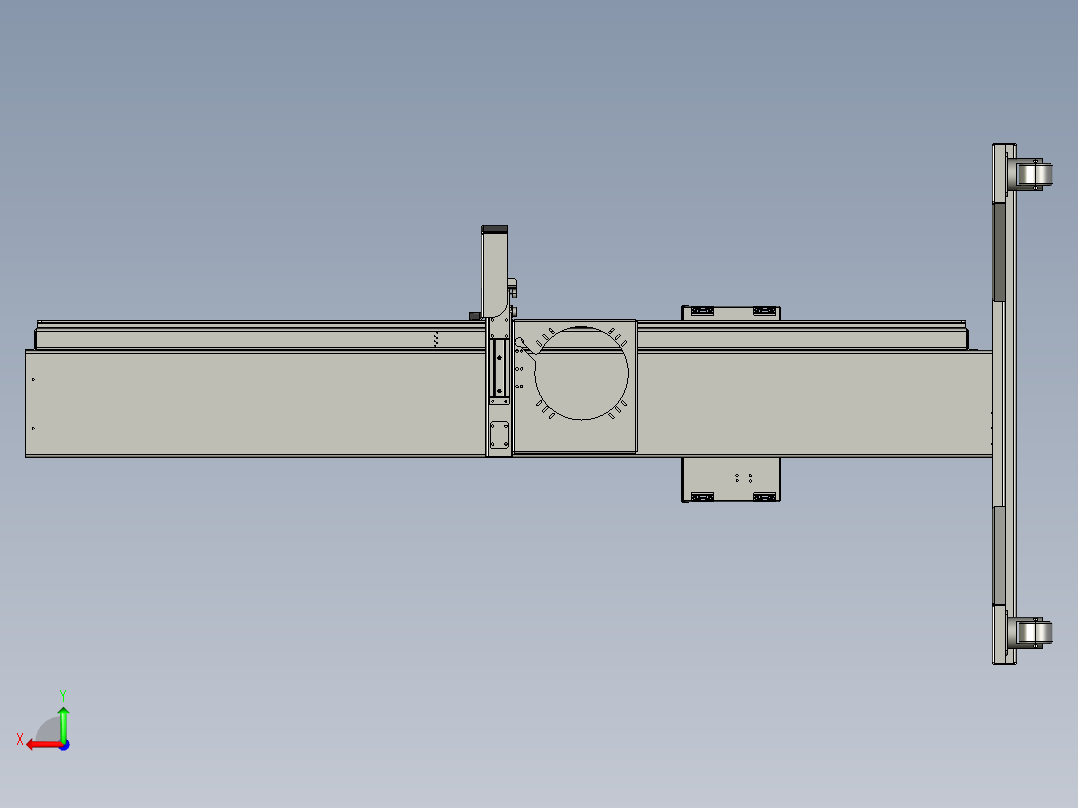 移动x光探测平台step后视图
