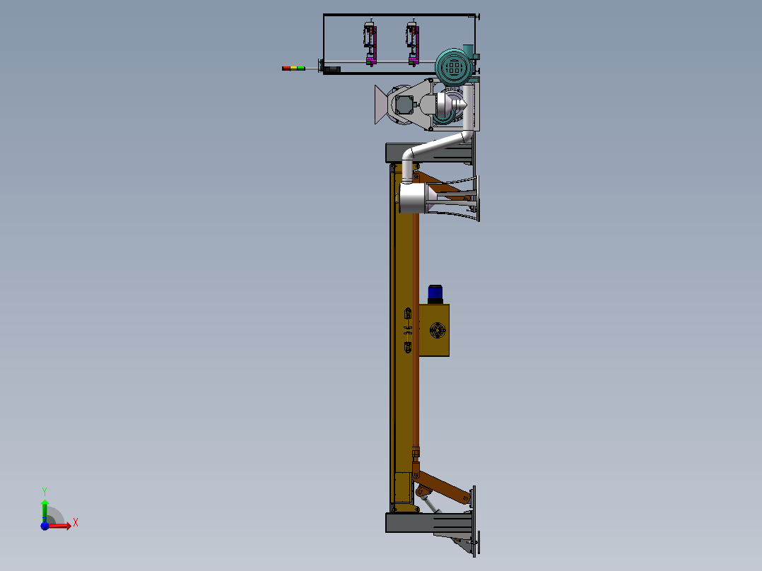 塑料原料成型机设备sw17可编辑前视图