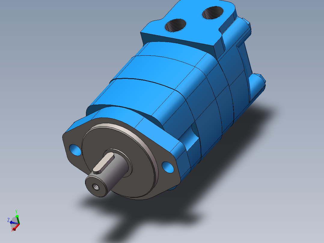 伊顿2K-100摆线液压马达平键标准轴