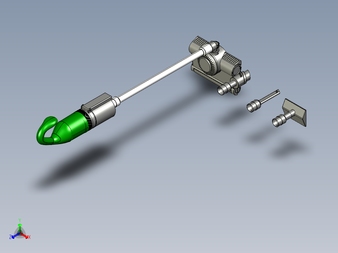 吸尘器1-多替换头可选择 1335812正等轴测图
