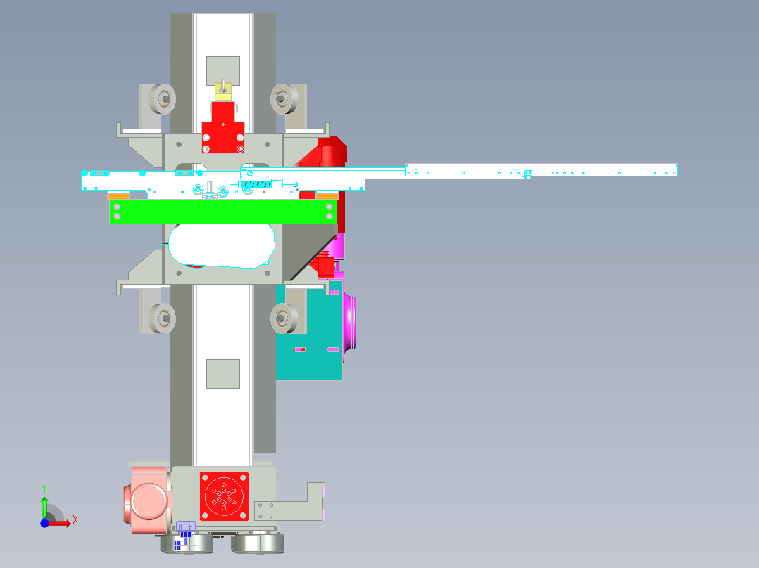 WH-600 烘焙成品自动贴标机前视图