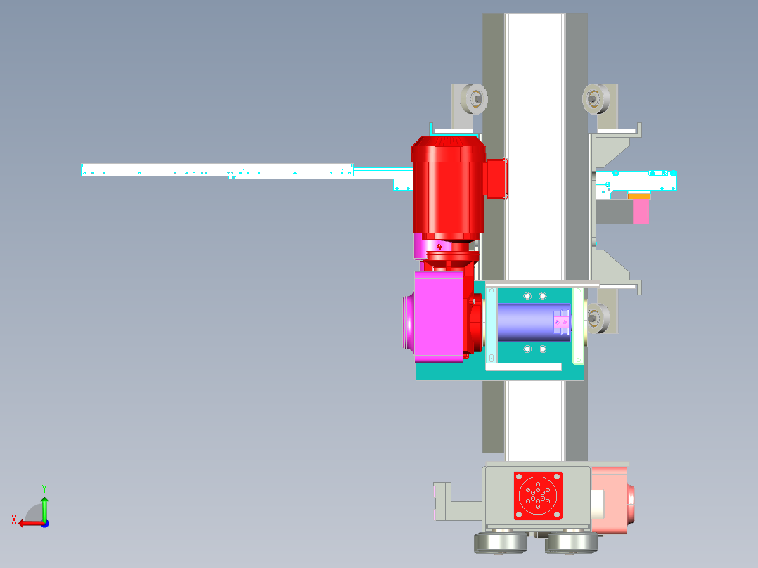WH-600 烘焙成品自动贴标机后视图