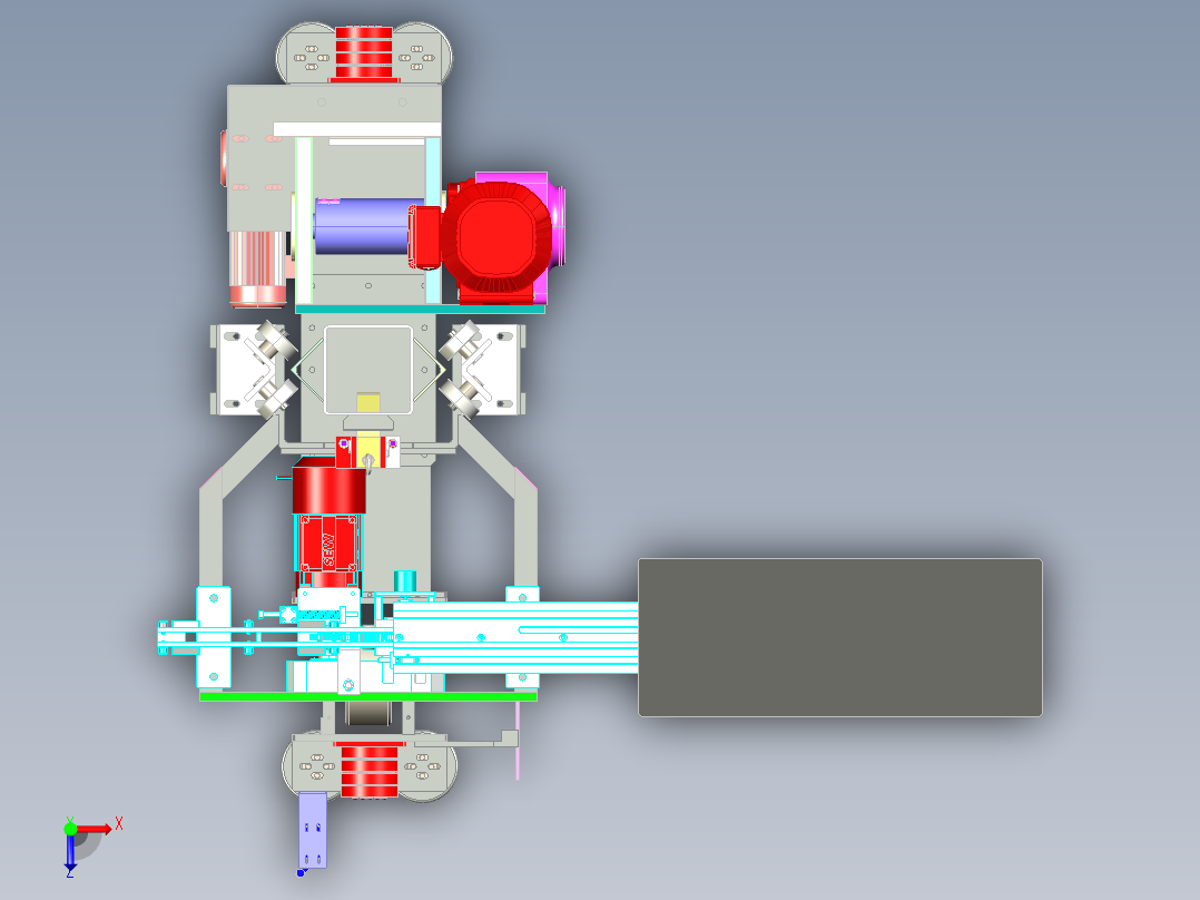 WH-600 烘焙成品自动贴标机俯视图
