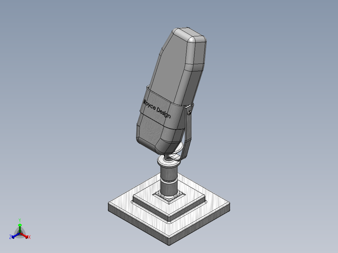 麦克风(8)正等轴测图