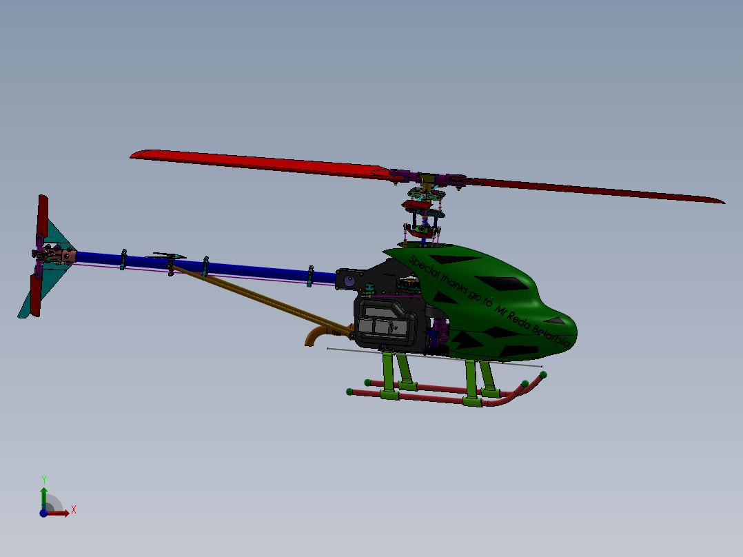 直升机(12)前视图