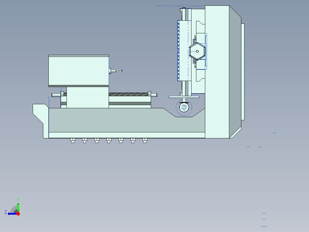 A3003703-数控铣床右视图