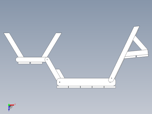 折叠木板椅俯视缩略图