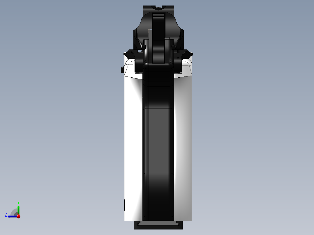 手枪左轮冲锋枪老式狙击步枪设计3D图纸Beretta 84F SW右视图