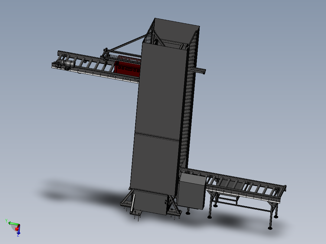 Z型输送机-可编辑参数主视图