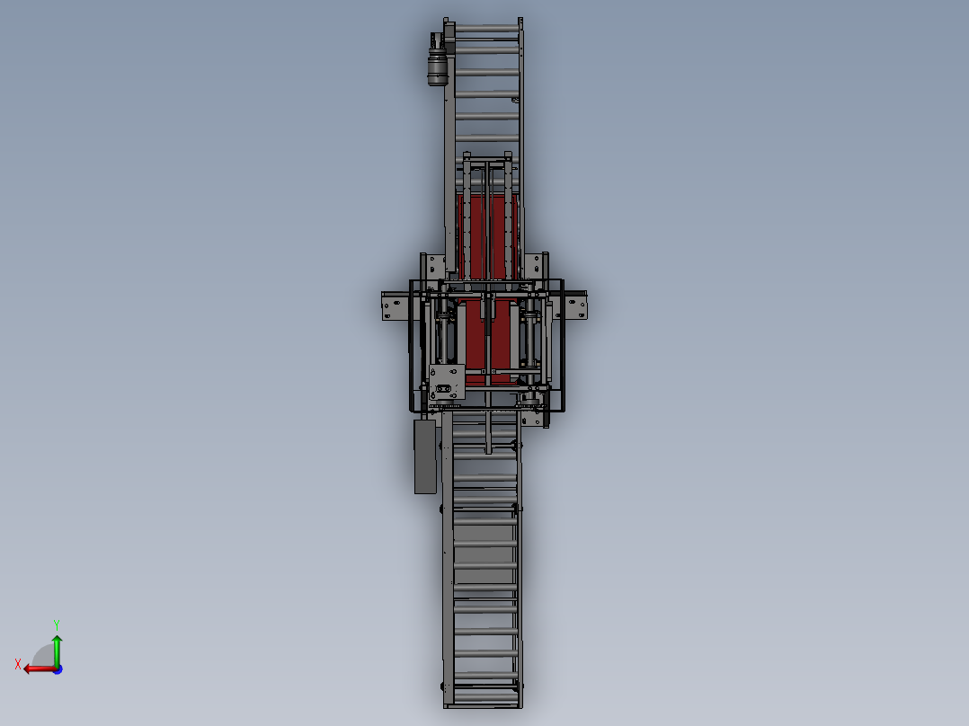 Z型输送机-可编辑参数后视图