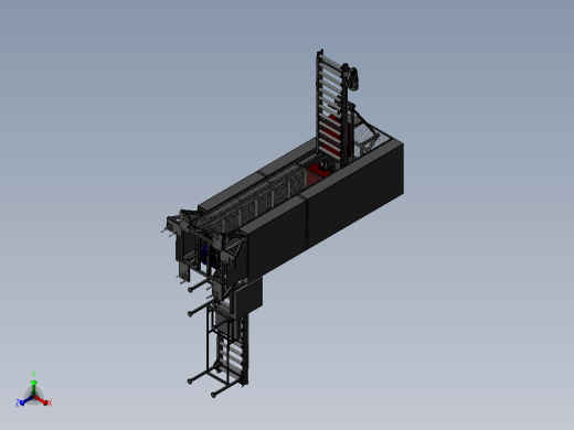 Z型输送机-可编辑参数正等轴测缩略图