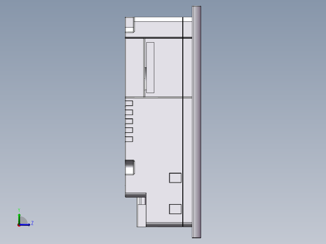 西门子触摸屏SMART-7寸左视图