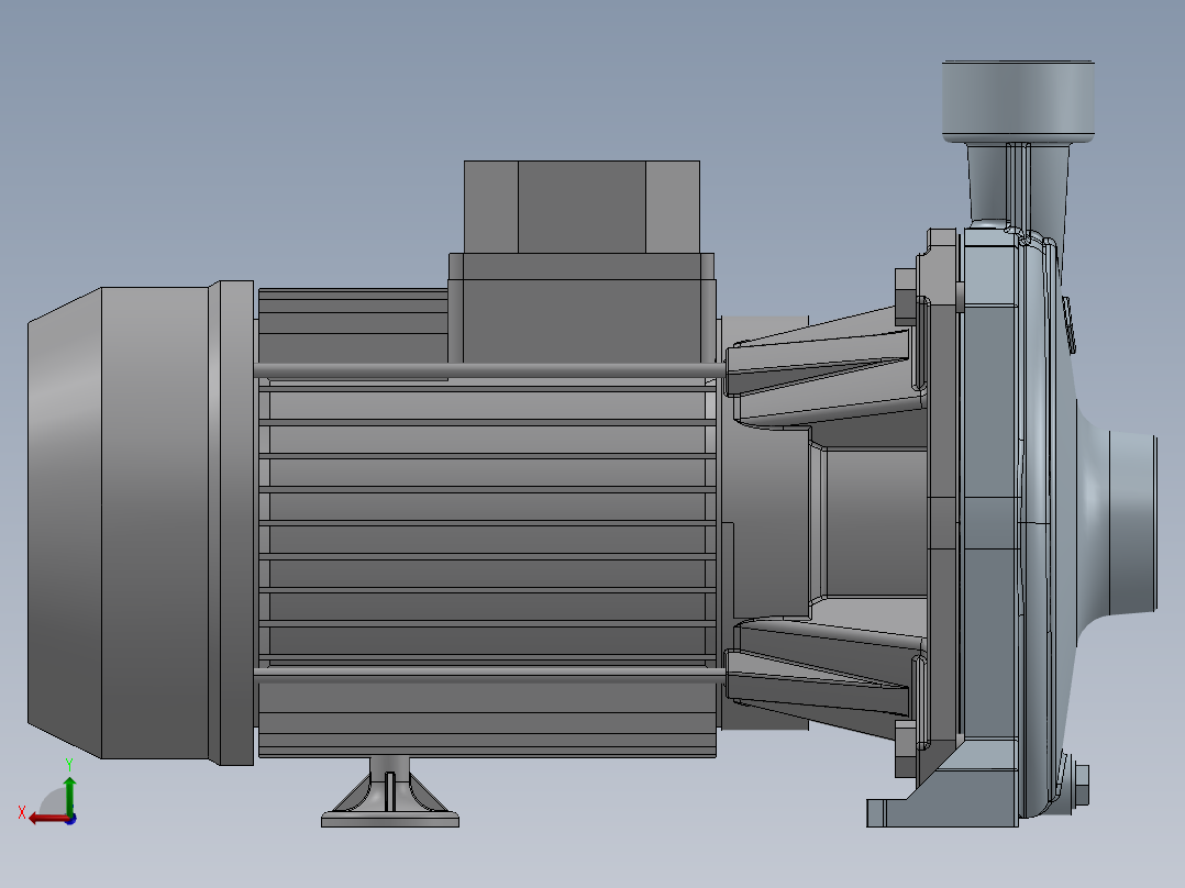 离心机泵 150T后视图