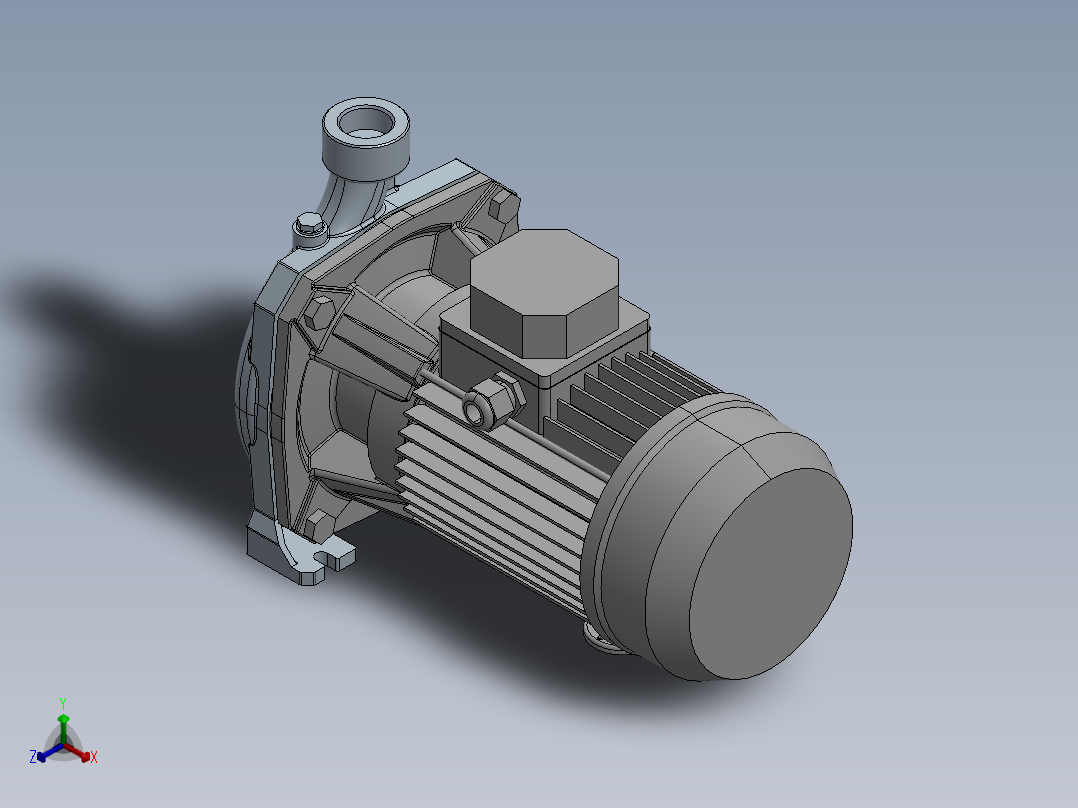 离心机泵 150T正等轴测图