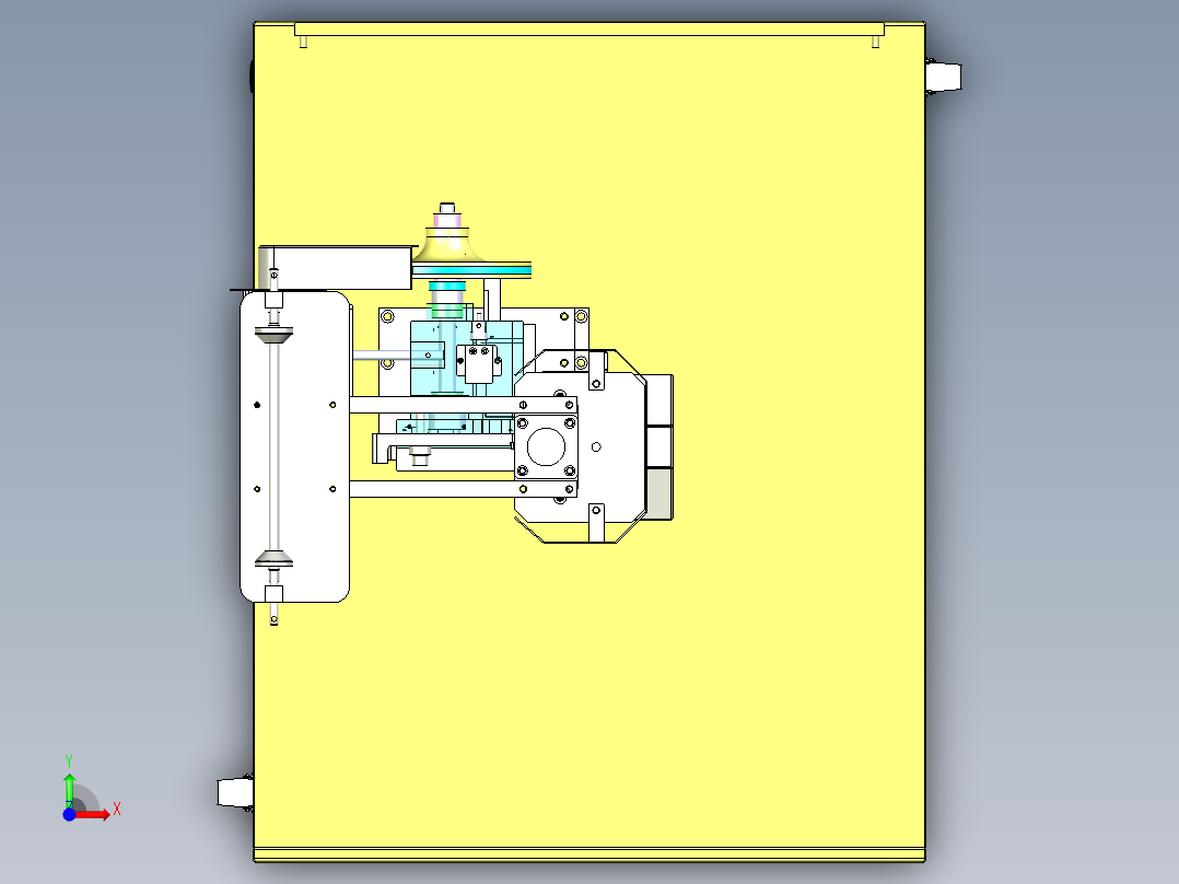 点焊机柜机前视图