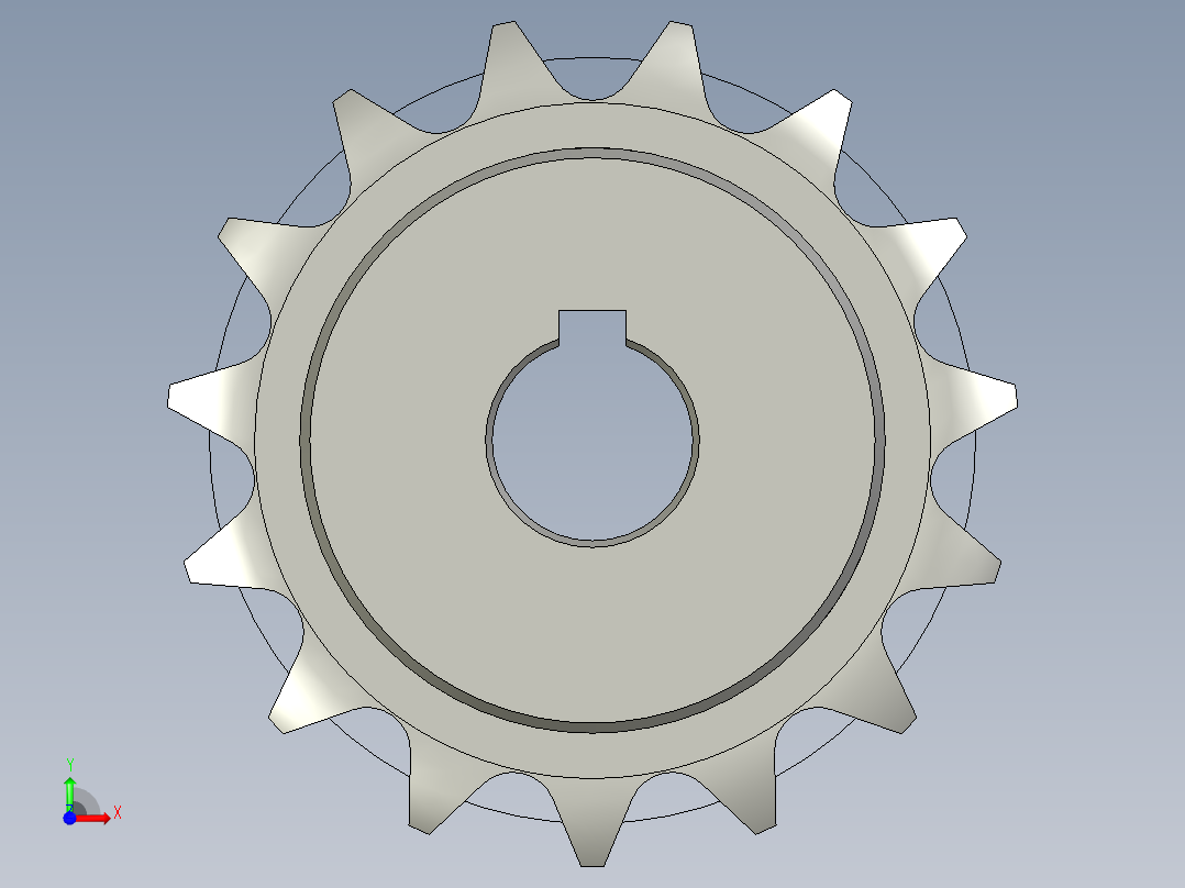 链轮VLD02-35-15-D12前视图