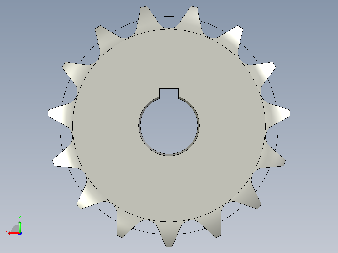 链轮VLD02-35-15-D12后视图