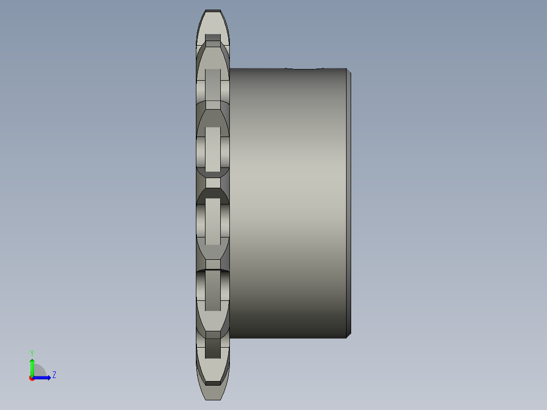 链轮VLD02-35-15-D12左视图