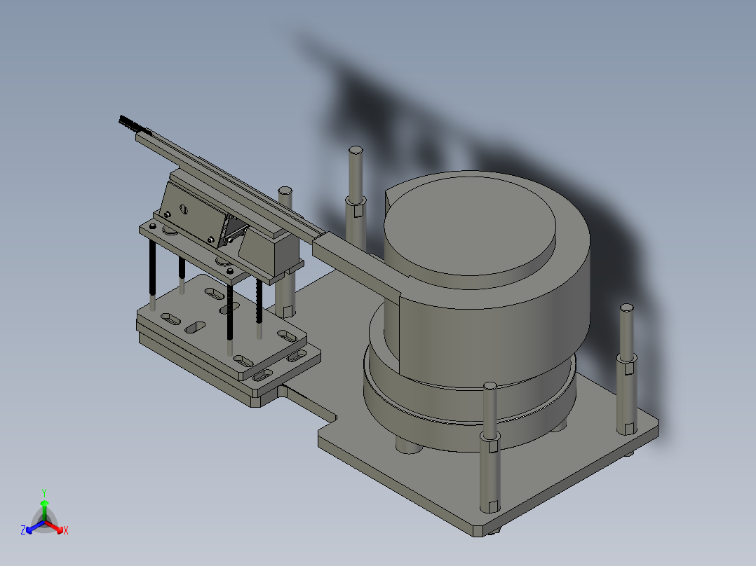 排针震动盘-dtk正等轴测图