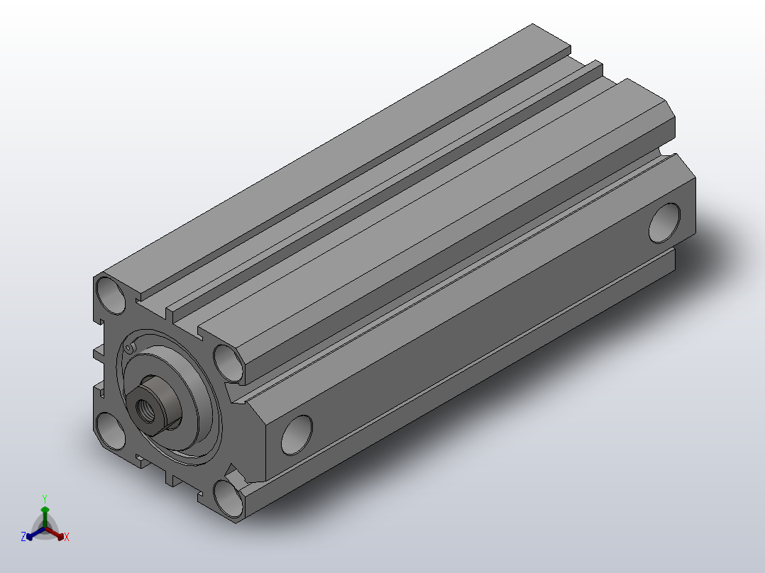 SDA超薄气缸系列SDA 32×100主视图