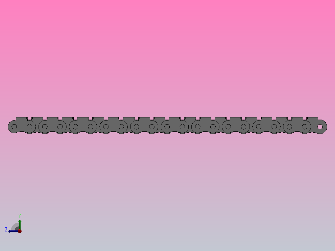 标准系列附件链条[DCA08A-A1-1-20]右视图