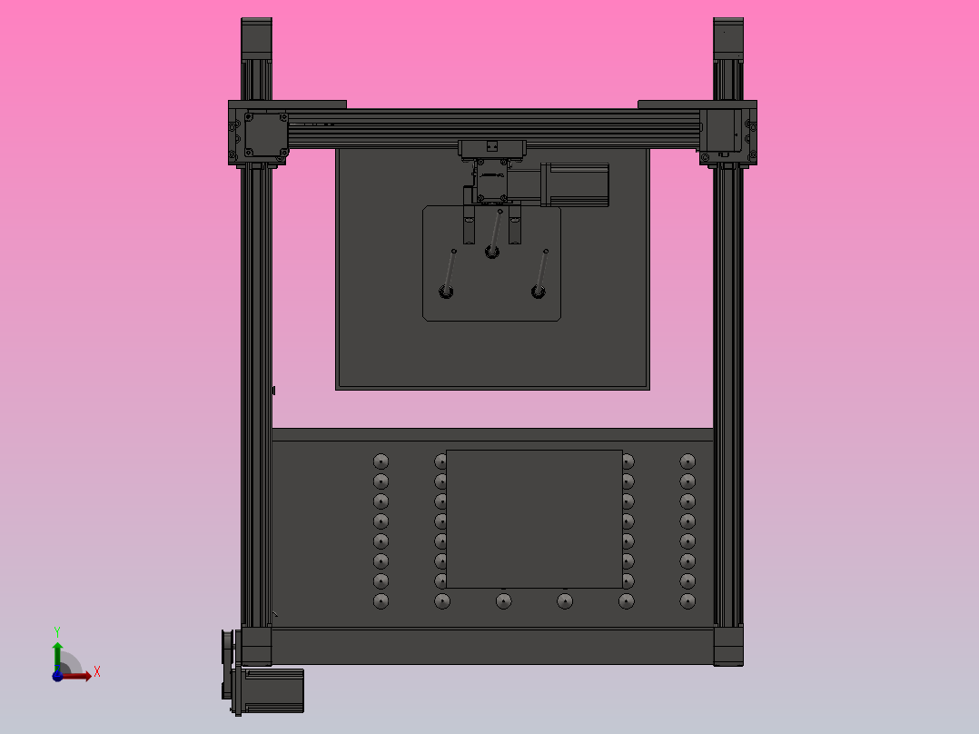 自动玻璃下料机-计算说明书前视图