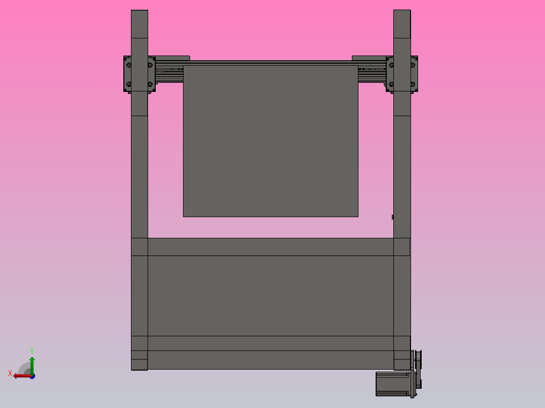 自动玻璃下料机-计算说明书后视图