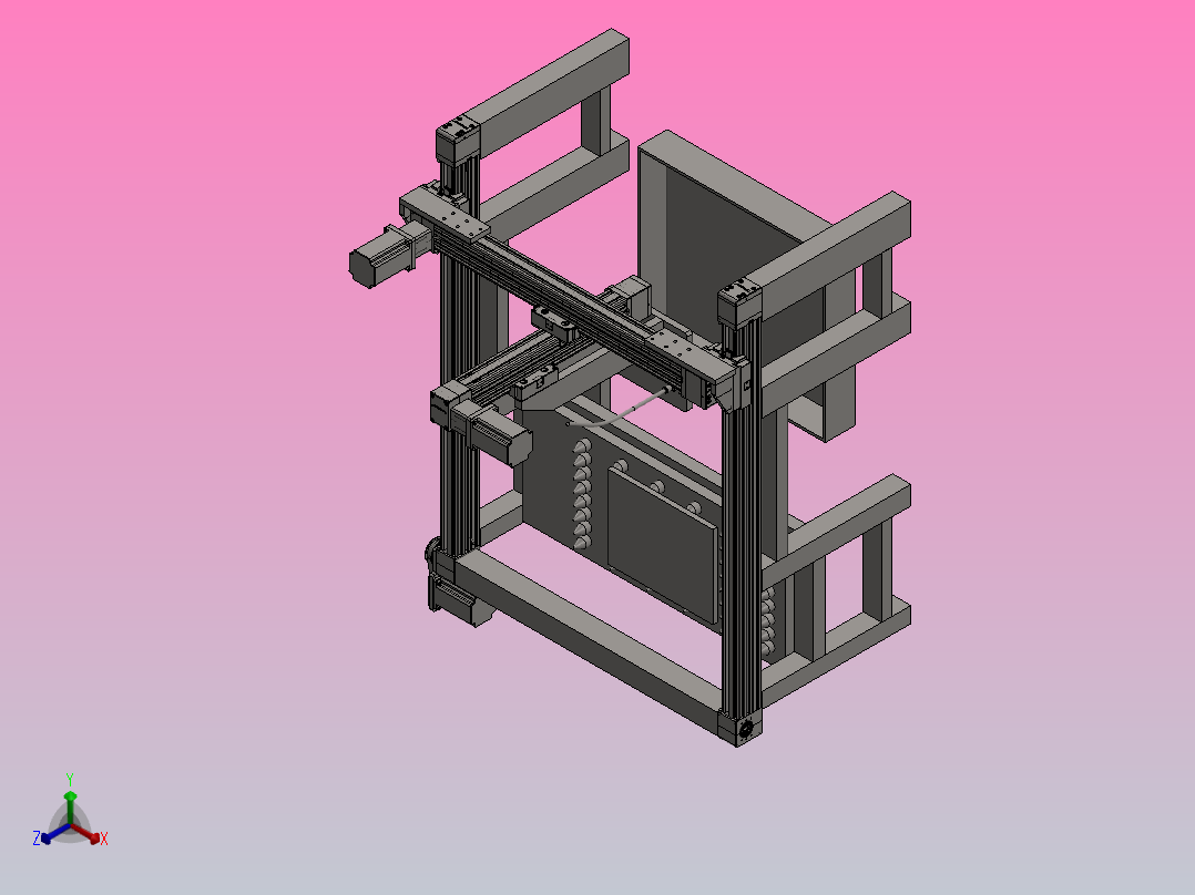 自动玻璃下料机-计算说明书正等轴测图