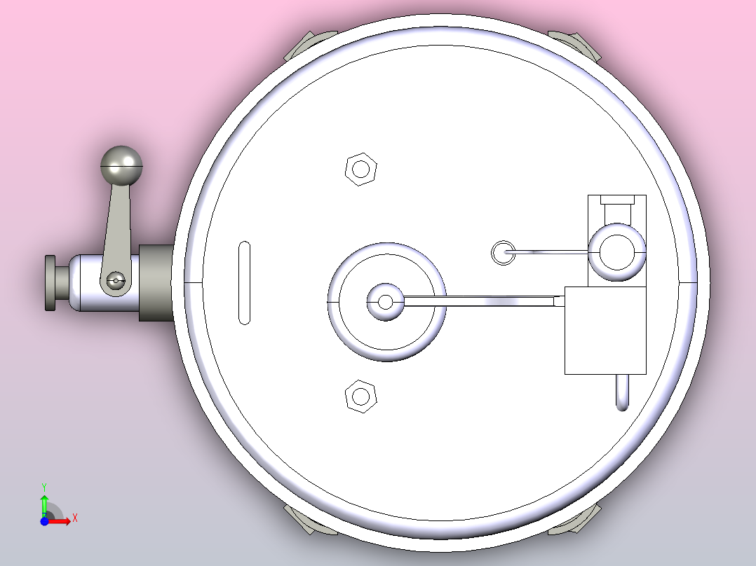 不锈奶罐前视图