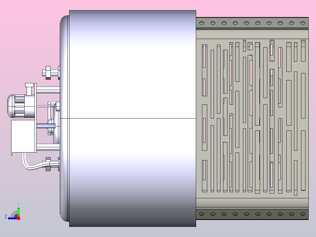不锈奶罐右视图