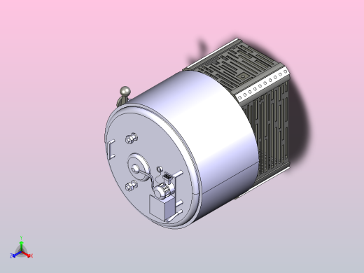 不锈奶罐正等轴测缩略图