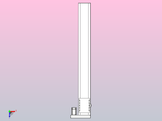 滚珠丝杠直线轴带导轨全封闭TPA-HCR-202D-2510C-L1550-ML-C-P75-N3俯视缩略图