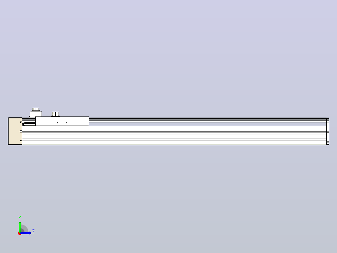 日规模组半封闭丝杆TPA-HNR-220D-3210C-L950-ML-C-P1K-N3左视图