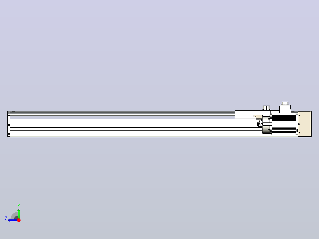 日规模组半封闭丝杆TPA-HNR-220D-3210C-L950-ML-C-P1K-N3右视图