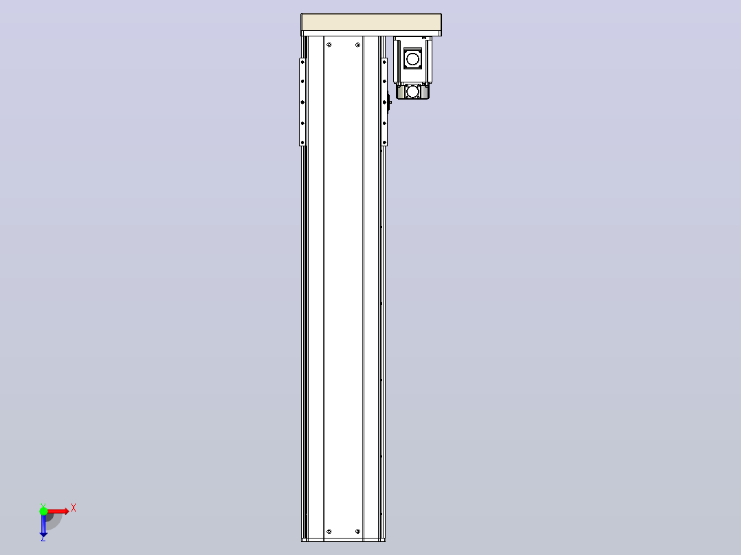 日规模组半封闭丝杆TPA-HNR-220D-3210C-L950-ML-C-P1K-N3俯视图